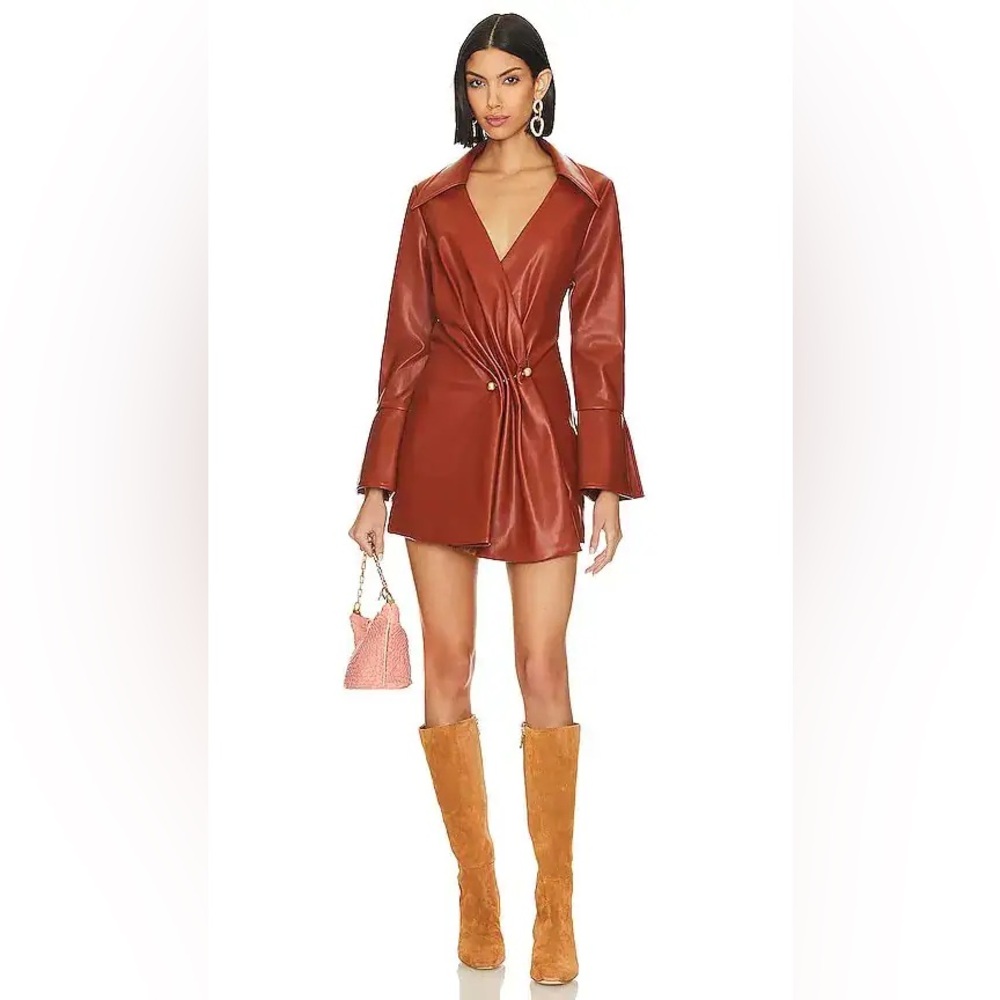 Cult Gaia Mari Leather Dress